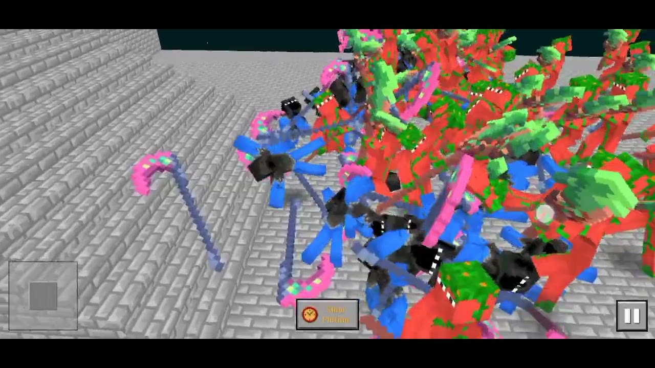 60 satyrs vs 60 dead gods Game [blocky ragdoll battle] life or death wins