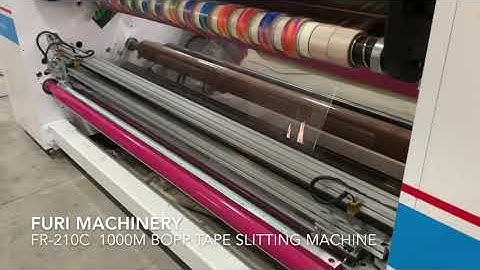 FR-210C 1000m big roll Bopp tape slitting machine