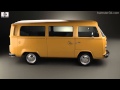 Volkswagen Transporter (T2) Passenger Van 1972 3D model by 3DModels.org
