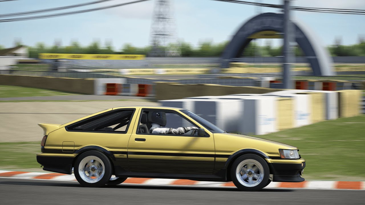 1 05 126 Tsukuba Circuit In The Ae86 Tuned Assetto Corsa Youtube