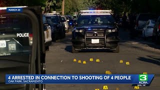4 arrested in connection to shooting of 4 people