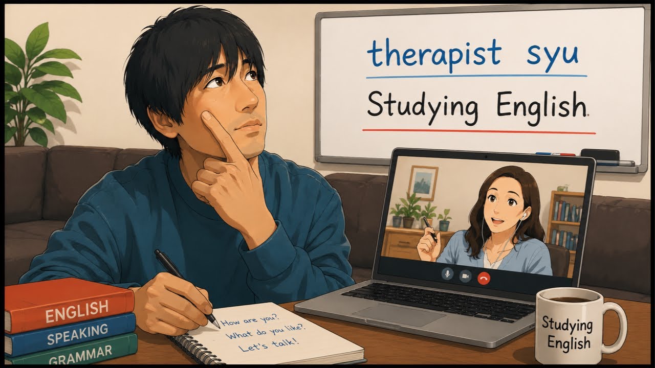 【04】therapist syu Studying English