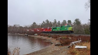 [4K] Chasing The CPKC Holiday Train Across Maine (11/22-23/2024