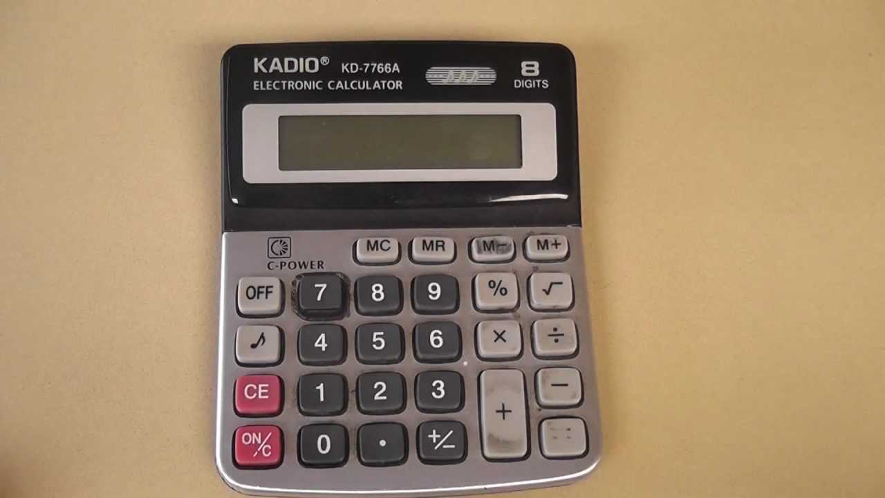 Write hello on calculator