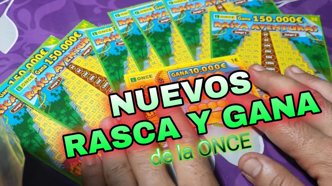 rasca aventuras de la ONCE nuevos rascas