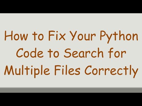 How to Fix