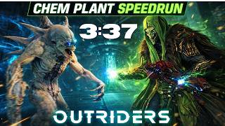 Outriders Chem Plant Techno Speedrun - 3:37 Gear Skills Class Tree #outriders