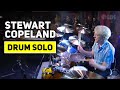 [HD] Stewart Copeland - Drum Solo (2nd Week) - David Letterman 8-24-11