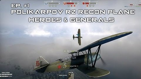Heroes & Generals ✮ Polikarpov R-Z Recon Plane ✮ 55 Kill Dogfight