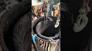 Big Motor Winding Pull-Out💡 #motor #electricmotor #acmotor #motors  #motorrepair