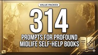 314 AI Prompts That Create BESTSELLER Self Help Books | Midlife Book Writing with AI (KDP Guide)