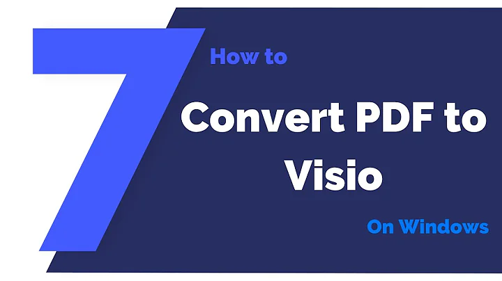 How to Convert PDF to Visio on Windows | PDFelement 7