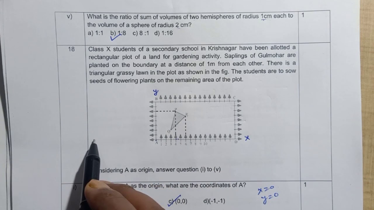 case study based questions class 10 maths with solutions