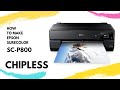 How to make chipless Epson SureColor SC-P800 / P807 / PX3V