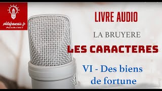 Les Caractères (Livre 6) Des biens de fortune- livre audio- bac Français