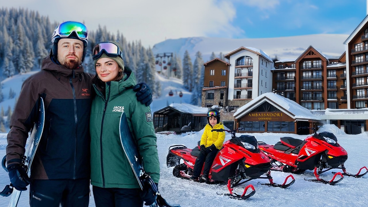 ოჯახური გასეირნება კურორტ გოდერძიზე w/ გიო და კირა