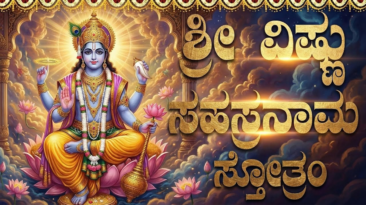 ಶ್ರೀ ವಿಷ್ಣು ಸಹಸ್ರನಾಮ ಕೇಳಿದರೆ ಮನದಾಸೆಗಳು ನೆರವೇರುತ್ತವೆ | Sri Vishnu Sahasranama Stotram Full In Kannada