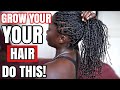 DO THIS LOW MAINTENANCE NATURAL HAIRSTYLE FOR GROWTH AND LENGTH RETENTION|MINI BRAIDS