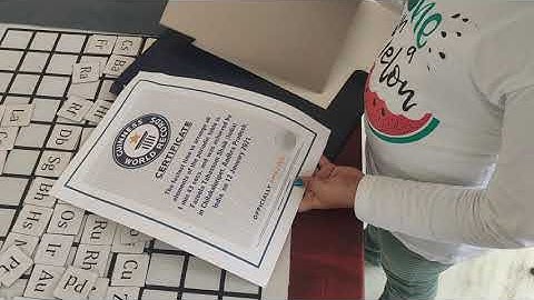 Unboxing original Guinness world record certificate (1)