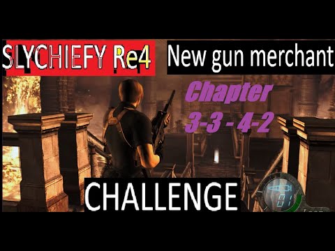 Resident Evil 4 New Gun at Merchant Challenge Chapter 3-3 to 4-1