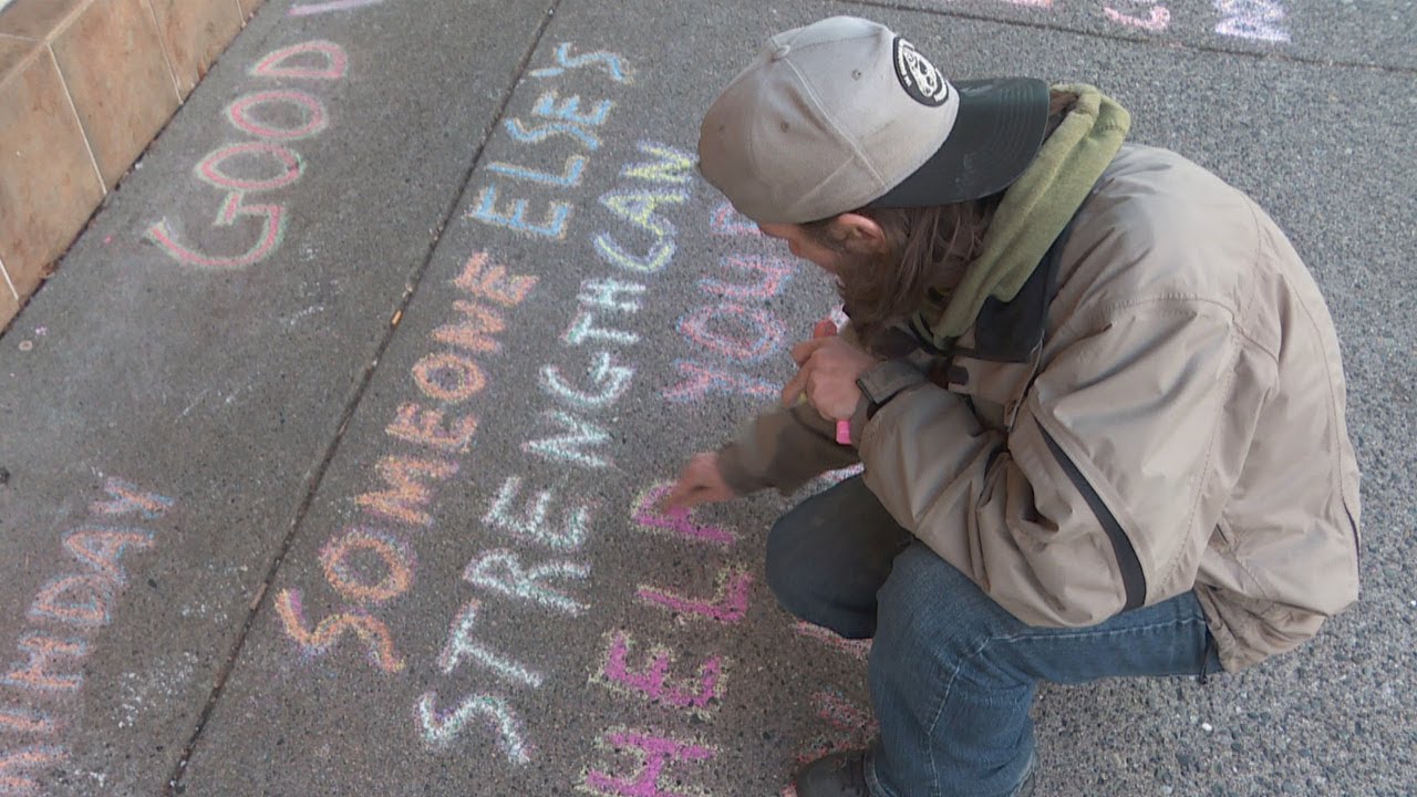 Positive Sidewalk Chalk Messages Lift Spirits In Vancouver YouTube positive-sidewalk-chalk-messages-lift-spirits-in-vancouver-youtube
