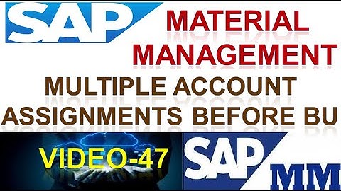 How to Configure Multiple Account Assignment Before Business in Material Management |DK TECHNOLOGIES