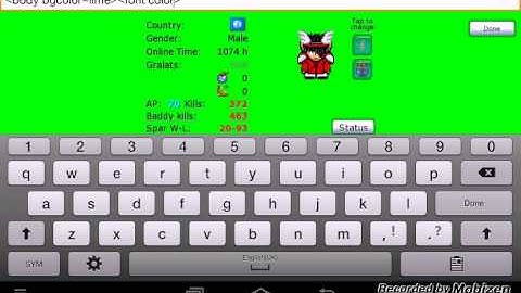 Graal Online Clasic:How to change your status