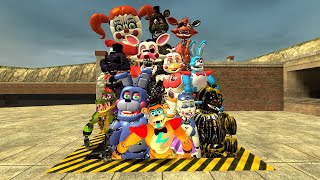 EXPLODE RUBY FNAF SECURITY BREACH ANIMATRONICS In Garry's Mod!