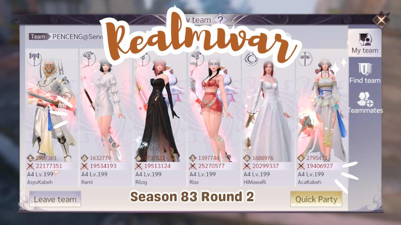 REALM WAR Season 83 Round 2 Perfect World Mobile VNG