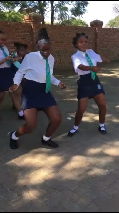 School girls dancing to amapiano