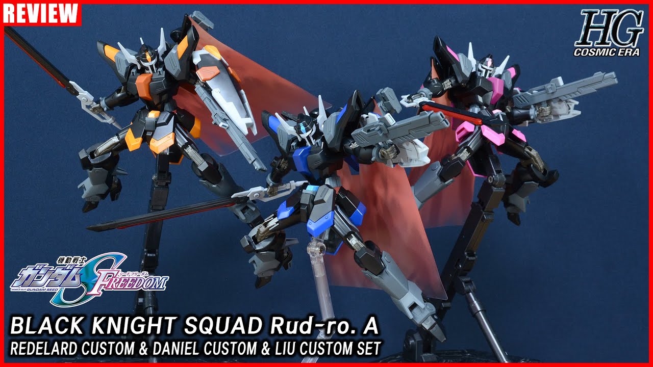 HG 1/144 Black Knight Squad Rud-ro.A Redelard Custom & Daniel
