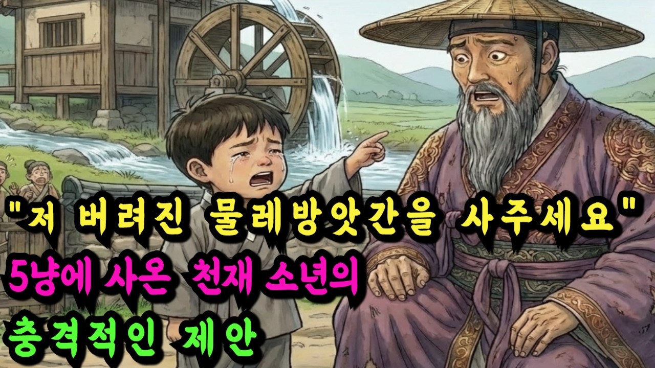 저기 버려진 흉가 물레방앗간을 사셔야 해요 5냥에 사온 천재아이 소년이 정승 가문의 폐망을 막은 사연! 조선의 운명을 뒤집은 충격적인 비밀 야담 민담 전설 설화 옛날이야기 수면동화