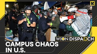 US: Chaotic scenes unfurl on UCLA campus | Latest News | WION Dispatch