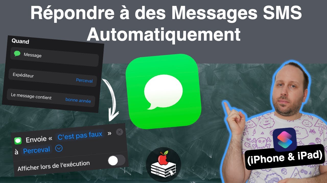 Répondre à des Messages SMS automatiquement (iPhone/iPad) - YouTube