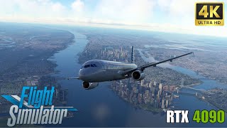 Departure over Manhattan! | KLGAKDCA | Fenix A320 | Ultra Realistic MSFS 2020 4K