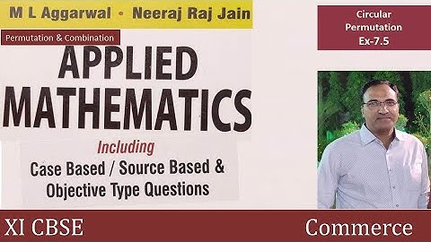 ~Applied Mathematics~||Ex 7.5||XI Comm.~Permutation n combination~