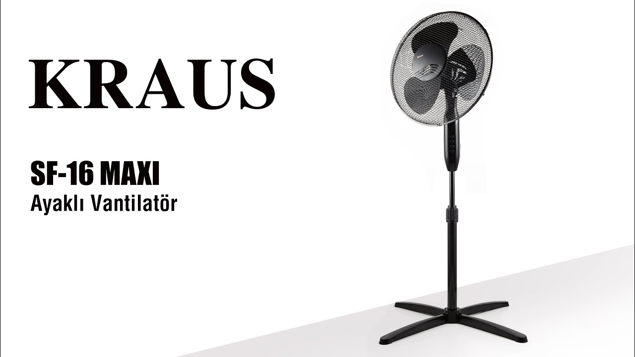 Kraus Sf16maxi Ayakli Vantilator 50w Kurulum Montaji Youtube