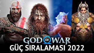 God Of War Güç Sıralaması 2022 | En Güçlü 10 + 3 Karakter Boss [ God Of War Ragnarok Dahil! ]