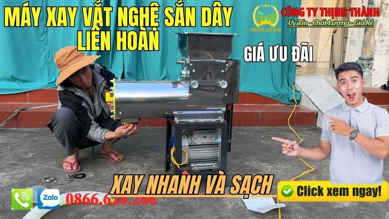 GIAO HÀNG MÁY XAY VẮT NGHỆ SẮN DÂY LIÊN HOÀN CL68 CHO BÁC KHÁCH Ở THÀNH PHỐ NAM ĐỊNH