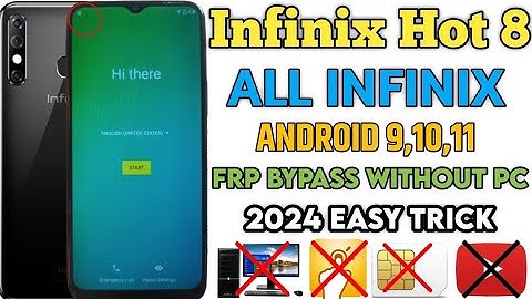 2025: Infinix HOT 8 (X650C) FRP LOCK/GOOGLE ACCOUNT BYPASS (Without PC)New Method 🔥🔥