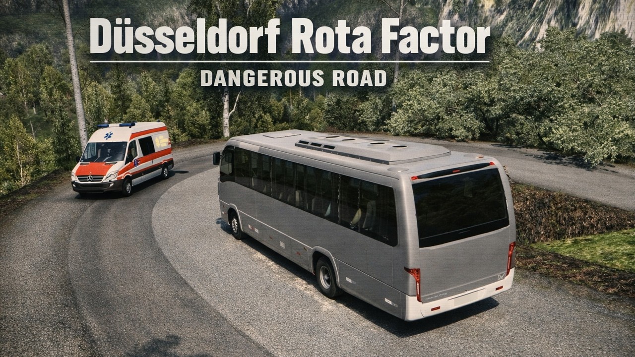 Düsseldorf | Rota Factor | Dangerous Road | ETS2 v1.57.2.4s | Euro Truck Simulator 2 (No Commentary)
