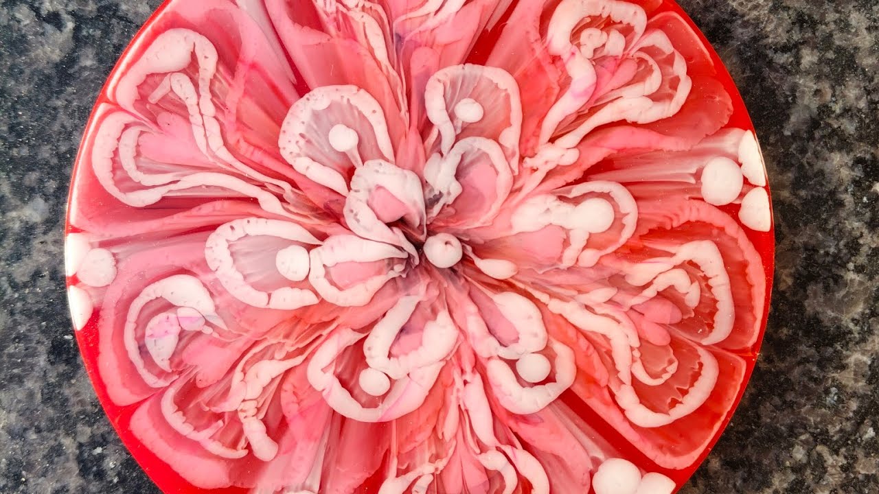 Resin 3D Bloom..Luxury Love 💕#epoxyresinart #diy #resinart#resincrafts #epoxy#resin#art 