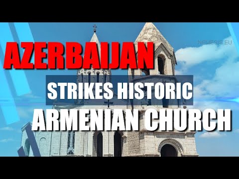 AZERBAIJAN STRIKES HISTORIC ARMENIAN CHURCH - INJURED JOURNALISTS - ARTSAKH - NEWS REPORT