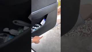 Tesla window go up or roll up after opening the door, problem solved.