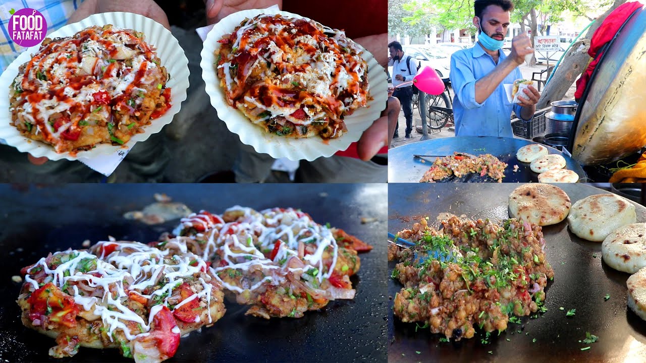 Pizza Kulcha - Golu Ji Ke Zabardast Pizza Kulcha | Ludhiana Street Food | Street Food Indian | Food Fatafat