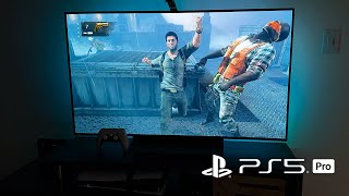 LG OLED C4 + Uncharted 3 PS5 Pro Gameplay 4K HDR | Govee TV Backlight 3