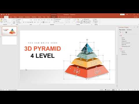 How to create 3D Pyramid chart in PowerPoint presentation