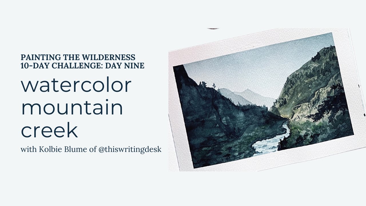 Watercolor Mountain Landscape | 10-Day Challenge, Day 9