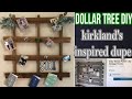 KIRKLAND&#39;S DUPE | Wood Pallet Collage Frame| Dollar Tree DIY | Farmhouse Decor