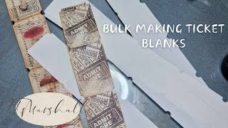 Making blank junk journal tickets for our stash &amp; Free printable. Inspired by @SevenplazaCreative